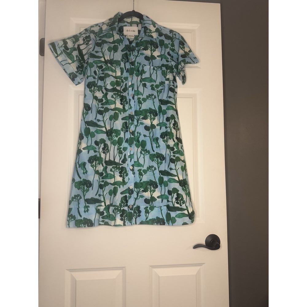 Anthropologie De Loreta Manu Dress Cosecha Print Large